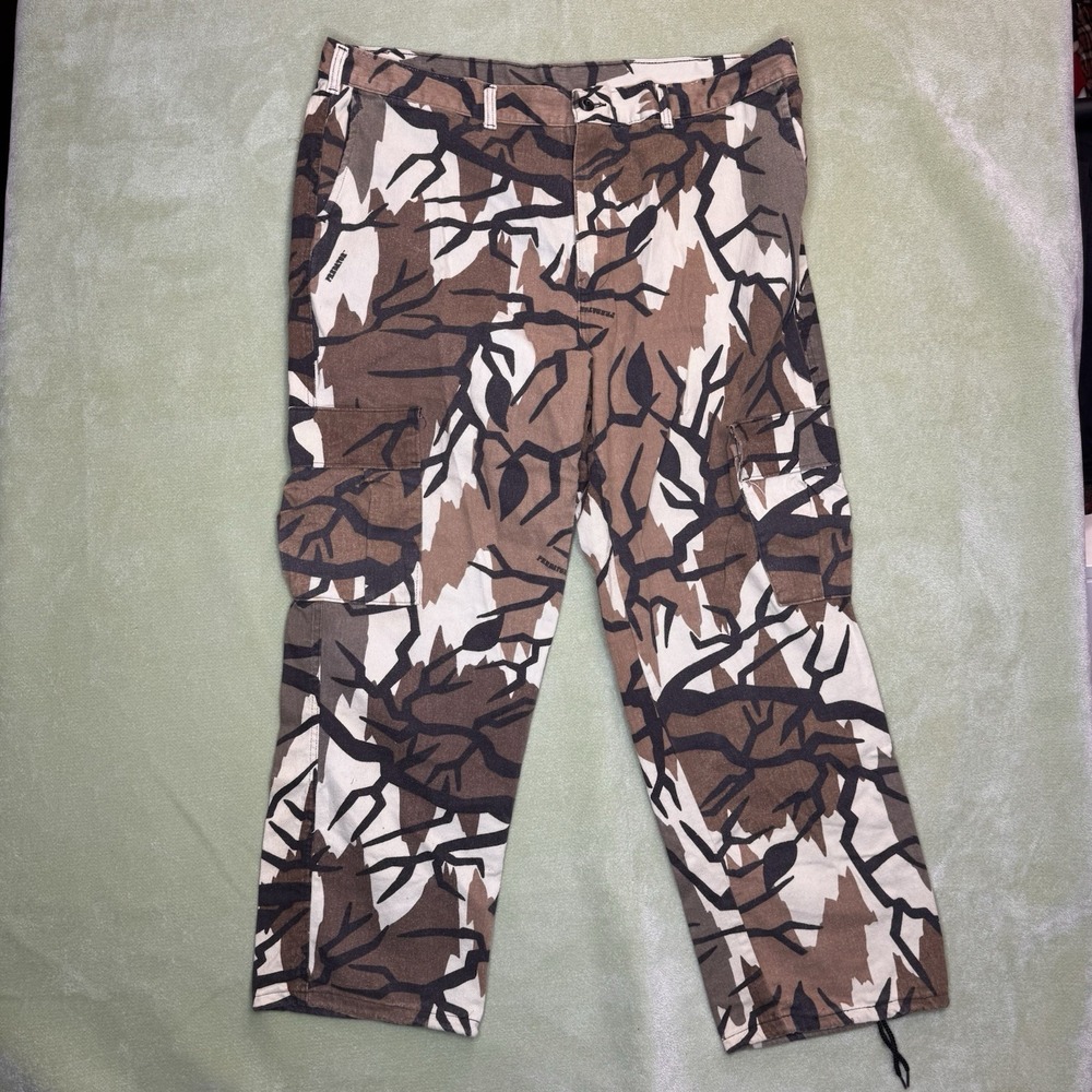 XXL Predator Camo Pants Mens Medium Brown Cargo Hunting Outdoor Made USA Vtg